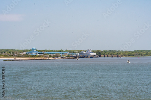 The marina and ferry terminal at Cape May in southern New Jersey. photo