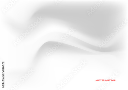 Smooth white wave with solft light background,modern abtract template