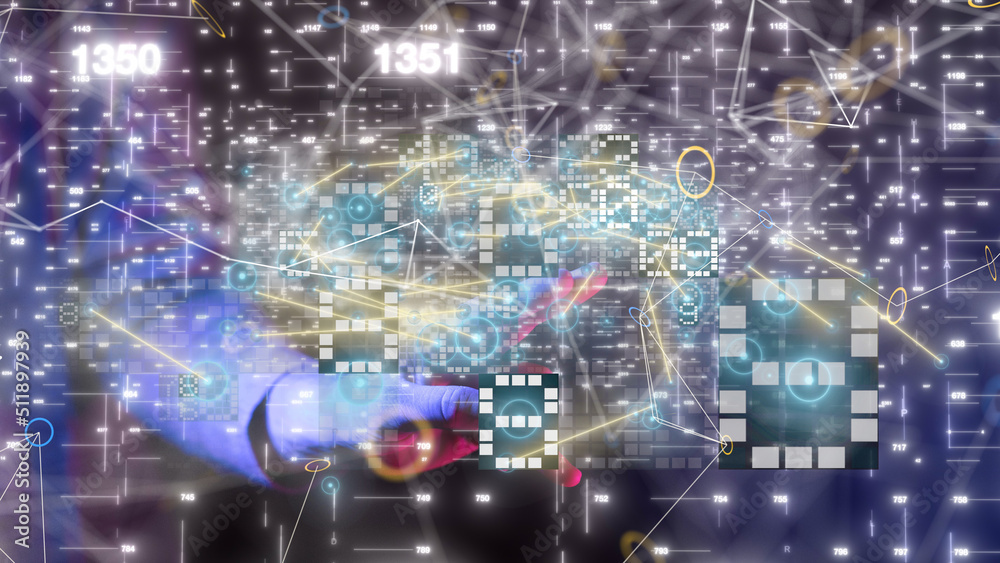 Technology background. Big data concept