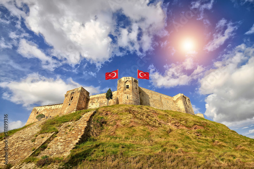 Gaziantep castle or Kalesi in Gaziantep, Turkey photo