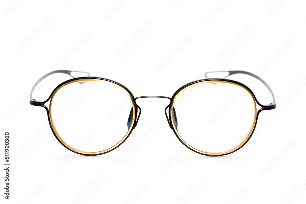 Image of modern fashionable spectacles isolated on white background, Eyewear, Glasses. Image of modern fashionable spectacles isolated on white background, Eyewear, Glasses.