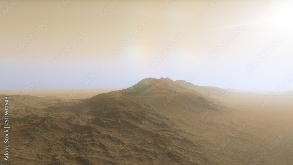Fototapeta premium Deserted alien planet 