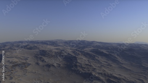 Deserted alien planet 