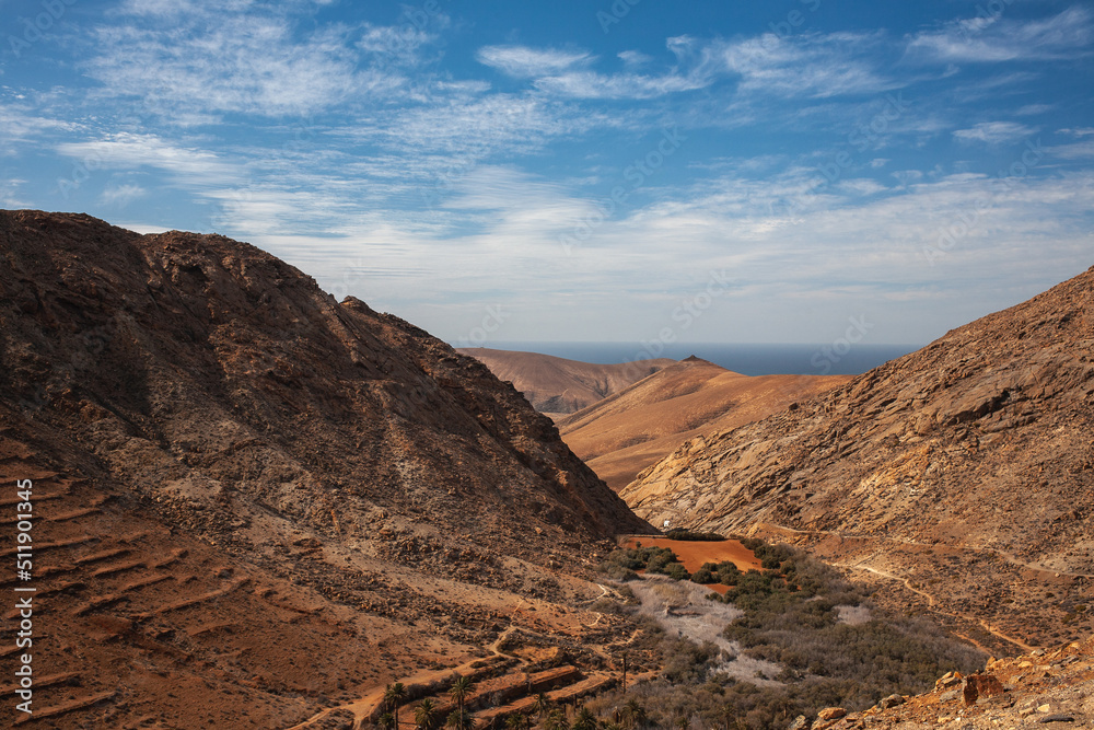 Fototapeta premium View of Betancuria mountains Fuerteventura Canary Islands Spain