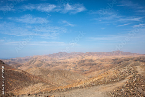 View of Betancuria mountains Fuerteventura Canary Islands Spain