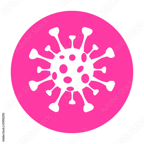 Coronavirus glyph icon, virus and microorganism, covid 19 sign, vector graphics, a solid pattern on a white background 