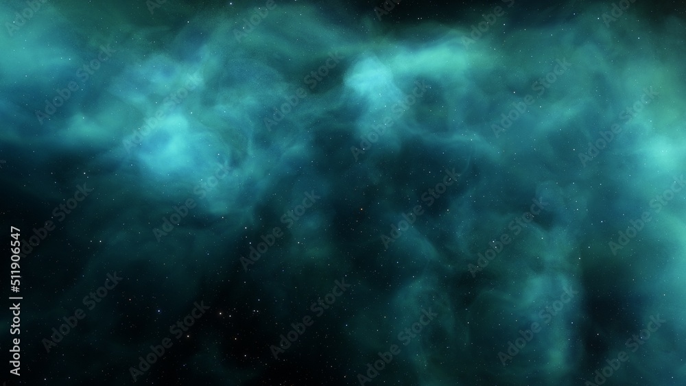 nebula gas cloud in deep outer space
