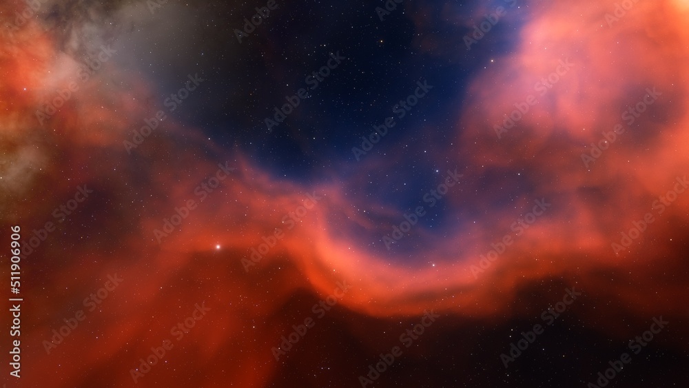Fototapeta premium nebula gas cloud in deep outer space 