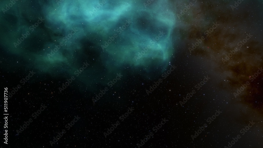 Fototapeta premium nebula gas cloud in deep outer space 