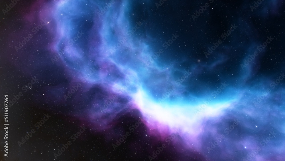 Fototapeta premium nebula gas cloud in deep outer space 