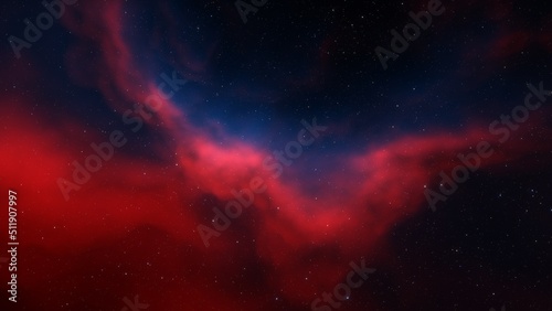 nebula gas cloud in deep outer space 