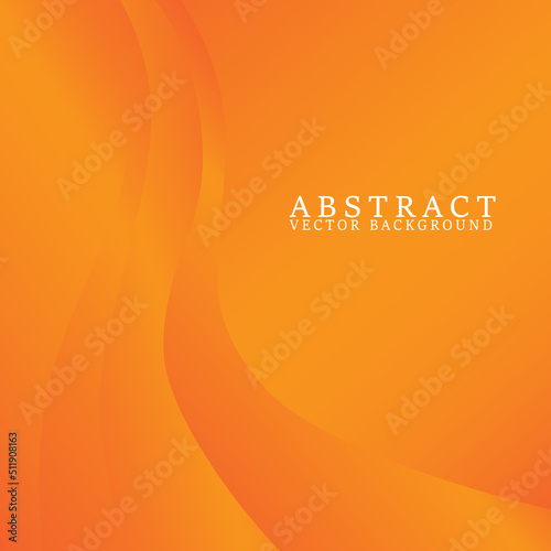 Orange vector background with Orange curve line overlap layer with space for text and message design