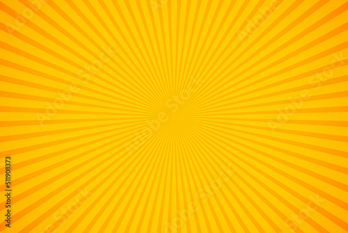 Bright orange and yellow rays background