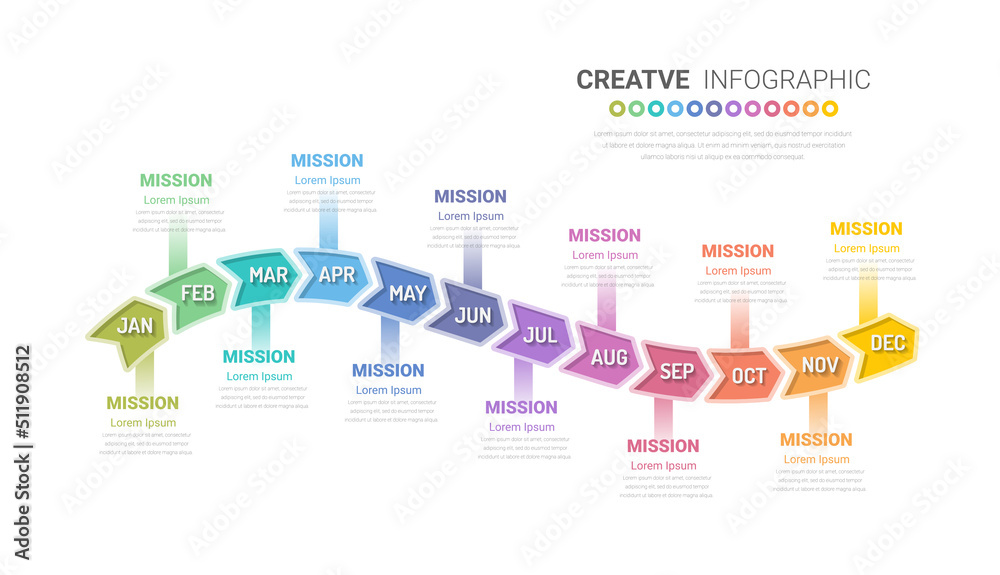 Year planner, 12 months, 1 year, Timeline infographics design vector and Presentation business can be used for Business concept with 12 options, steps or processes. Year planner, 12 months, 1 year, Timeline infographics design vector and Presentation business can be used for Business concept with 12 options, steps or processes.