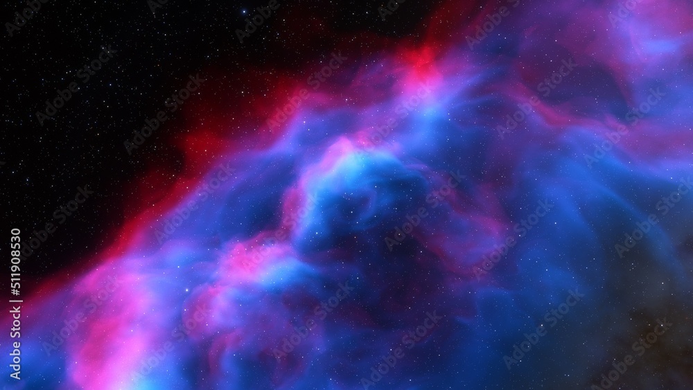 Obraz premium Universe filled with stars, nebula and galaxy 