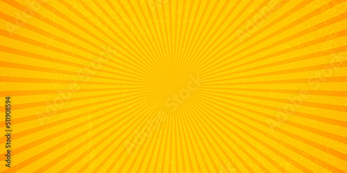 Bright orange and yellow rays background