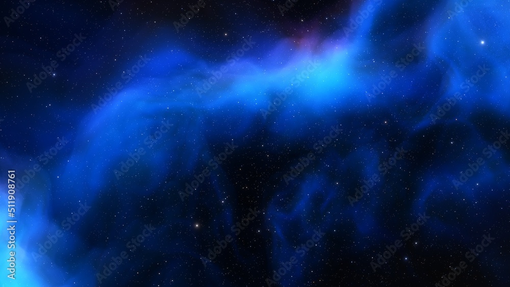 Fototapeta premium Universe filled with stars, nebula and galaxy 