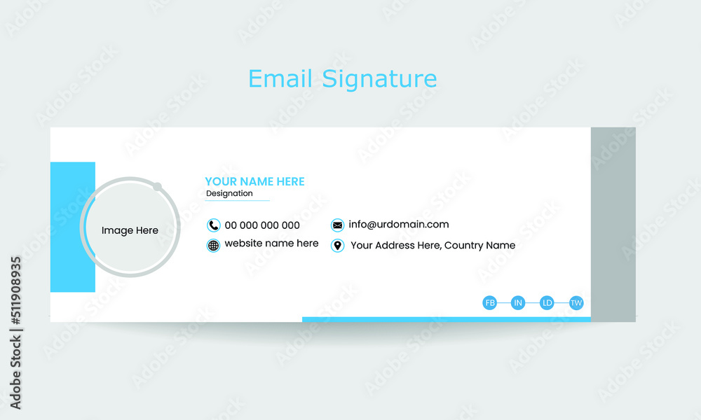 Professional Email Signature Template Design