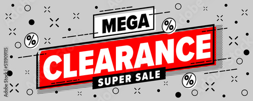 Mega clearance super sale marketing promotion photo