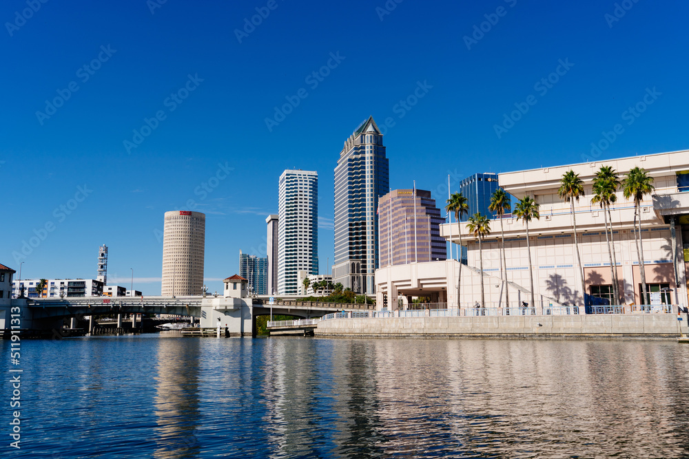 Beautiful Tampa downtown and Tampa bay landscape Beautiful Tampa downtown and Tampa bay landscape