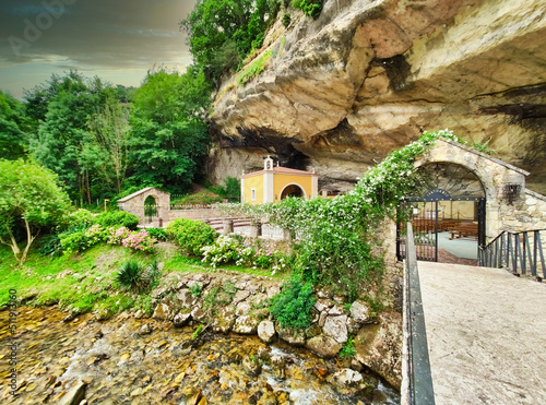 Virgen de la Cueva sanctuary, Sanctuary of the Virgin of the Cave, Infiesto, Asturias, Spain photo