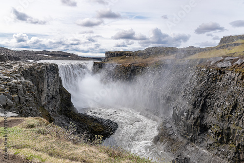 The waterfall Dettifoss in northern Iceland