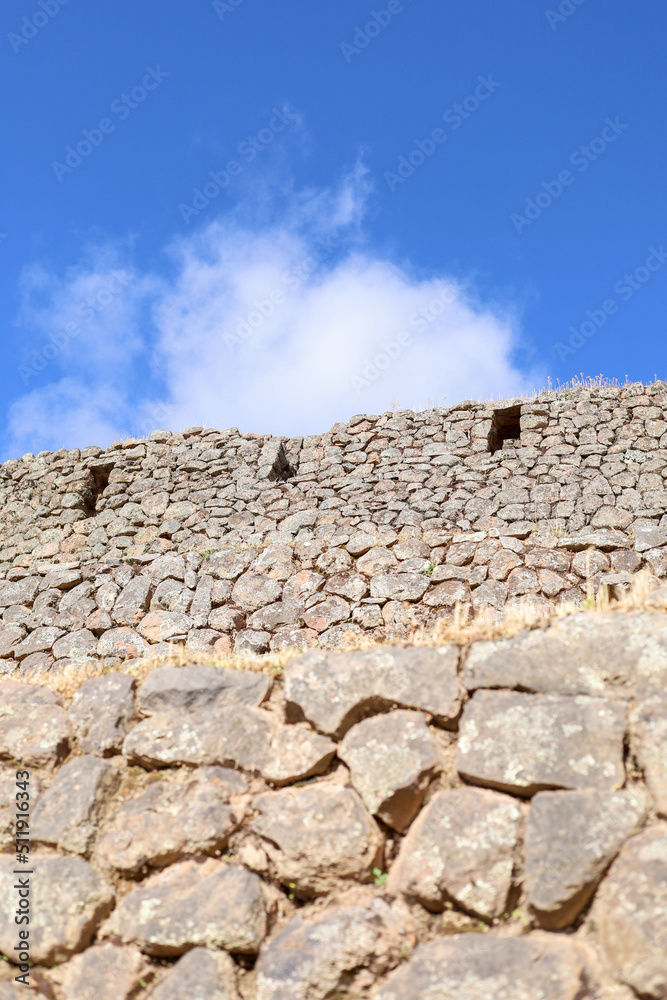 Nice view of the Pisac ruins in Cusco.