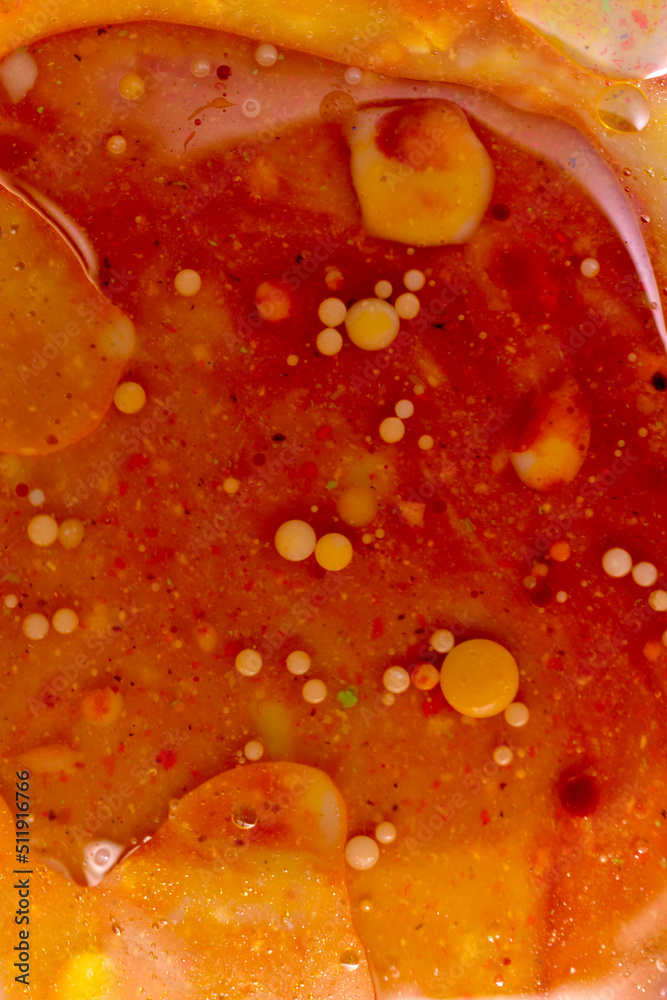 Texture pattern created by soap bubbles on a brown background in liquid. Texture pattern created by soap bubbles on a brown background in liquid.