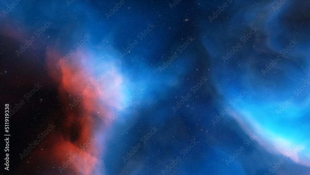 Fototapeta premium Night sky - Universe filled with stars, nebula and galaxy 