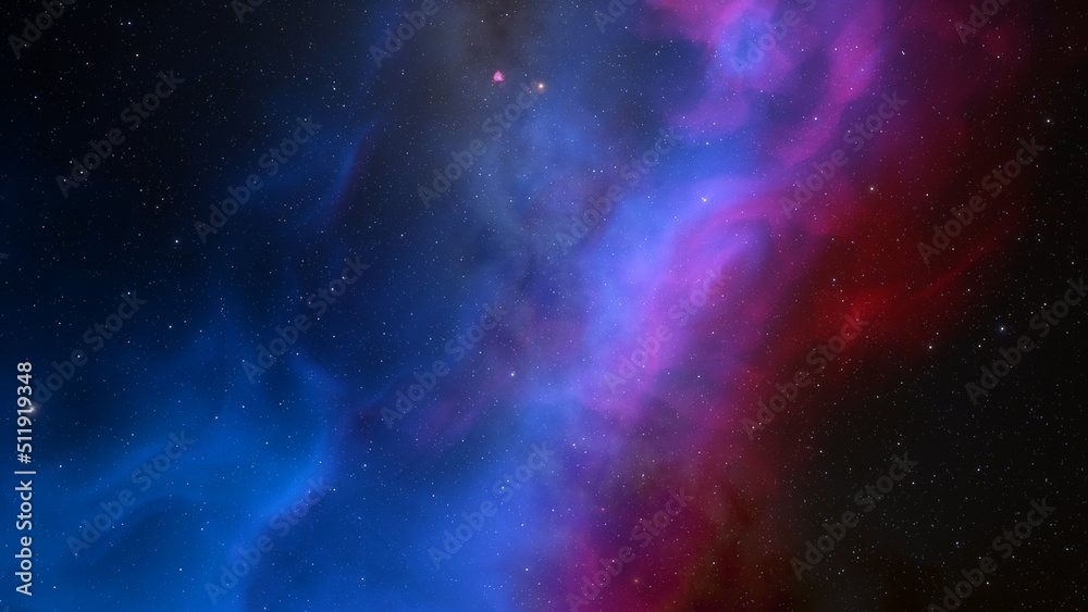 Obraz premium Night sky - Universe filled with stars, nebula and galaxy 