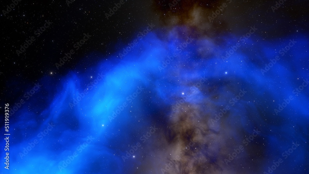 Fototapeta premium Night sky - Universe filled with stars, nebula and galaxy 