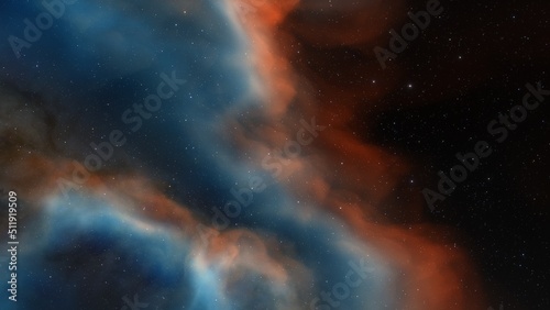 Night sky - Universe filled with stars, nebula and galaxy 