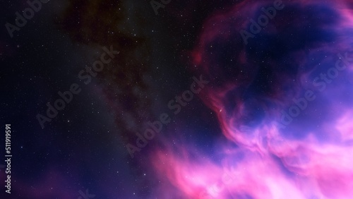 Night sky - Universe filled with stars, nebula and galaxy 