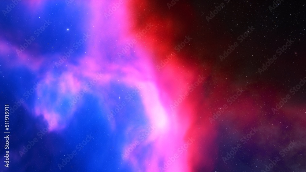 Space nebula, for use with projects on science, research, and education. Illustration
