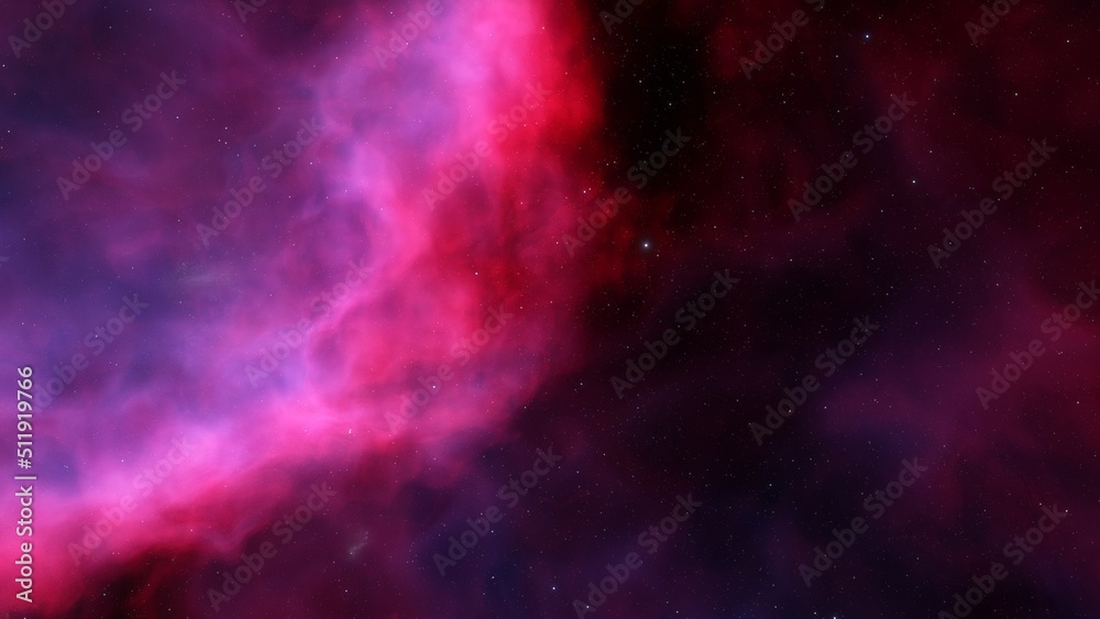 Space nebula, for use with projects on science, research, and education. Illustration
