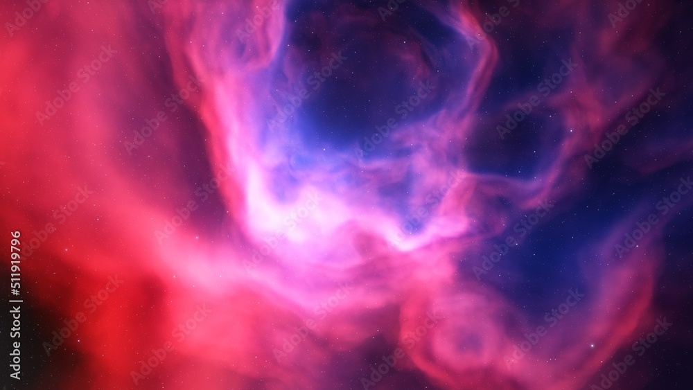 Space nebula, for use with projects on science, research, and education. Illustration
