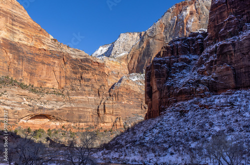 Zion National Park Utah Winter Landscape