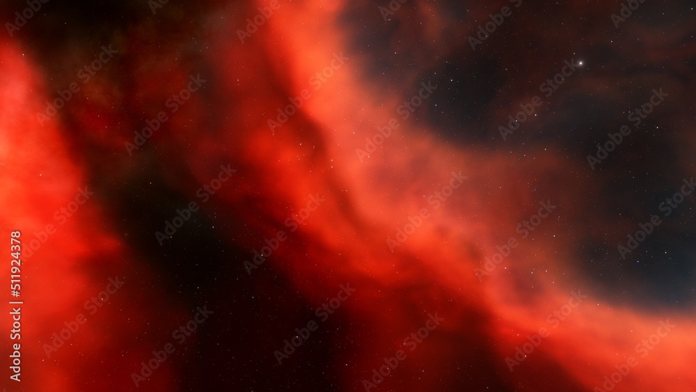 Space nebula, for use with projects on science, research, and education. Illustration
