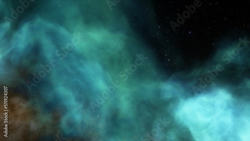 Space nebula  for use with projects on science  research  and education. Illustration 