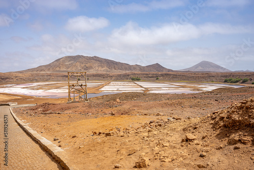 Salt mine on the island of sal photo
