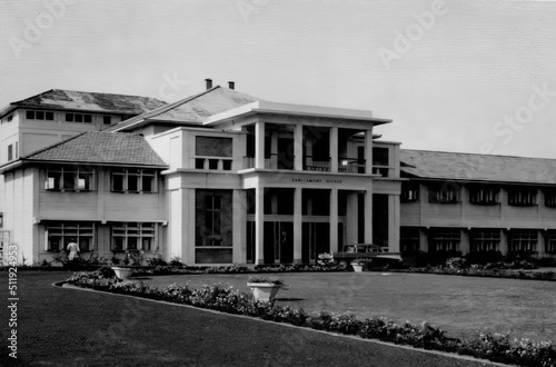 The old Parliament House building in Accra, Ghana taken in 1959 photo