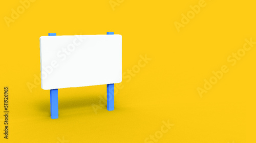 small bill board 3d rendering advertisement  display vector 