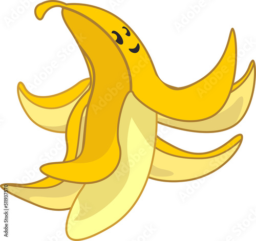 banana mascot vector illustration