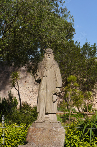 Ramon Llull statue- Santuary de Cura - Mallorca