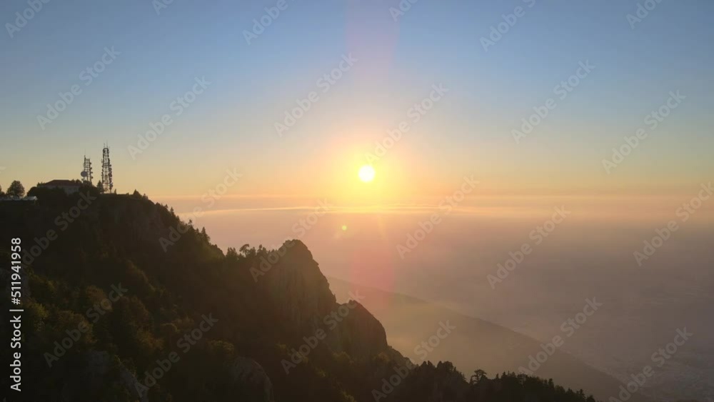 Sunset from top of the mountain Sunset from top of the mountain