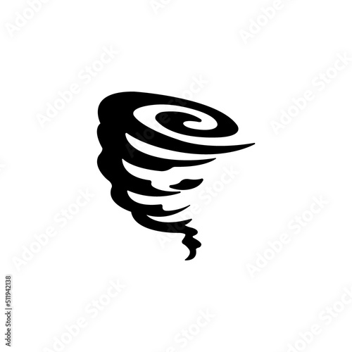 tornado icon logo vector design