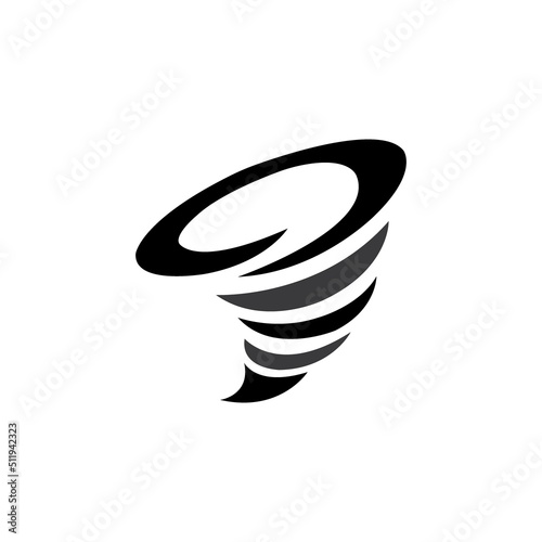  tornado icon logo vector design