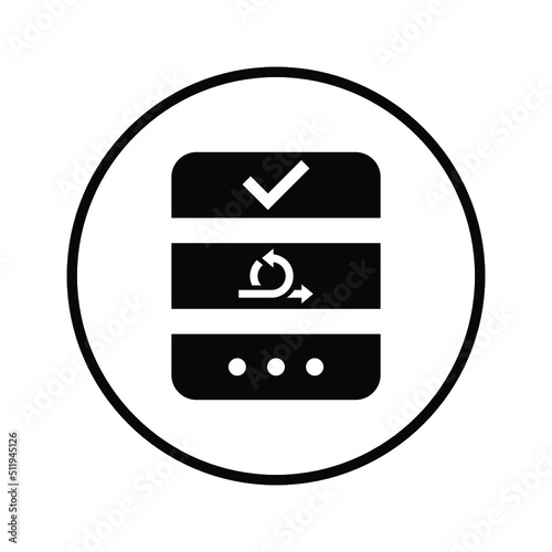 Agile, board, organize icon. Black vector Illustration.