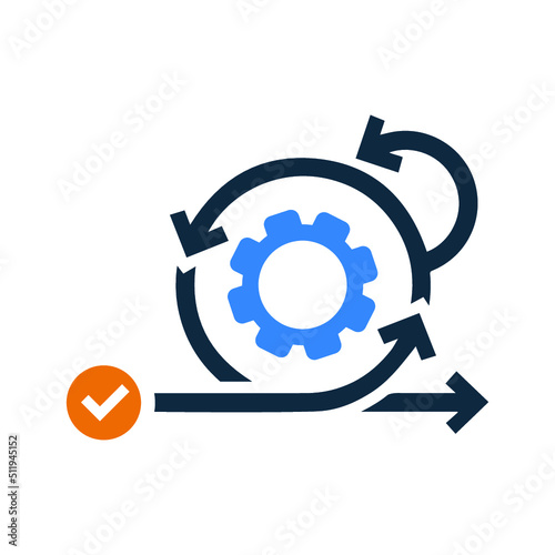 Agile, project management icon. Simple editable vector graphics.