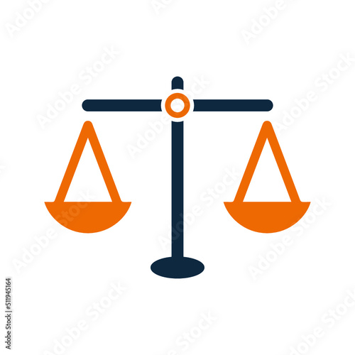 Balance, decision, scales icon. Simple editable vector graphics.